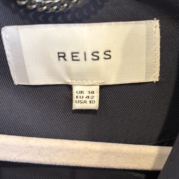 🔥🔥FIRE SALE 🔥🔥REISS EUC navy jacket, size 10 - Picture 3 of 8